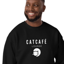 Load image into Gallery viewer, CatCafe Lounge Unisex Fleece Pullover Sweatshirt