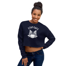 Load image into Gallery viewer, Stay Safe Crop Sweatshirt