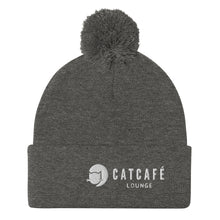 Load image into Gallery viewer, CatCafe Lounge Pom-Pom Beanie