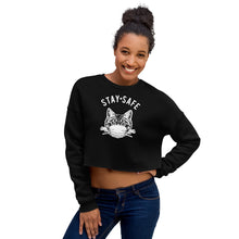 Load image into Gallery viewer, Stay Safe Crop Sweatshirt