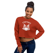 Load image into Gallery viewer, Stay Safe Crop Sweatshirt