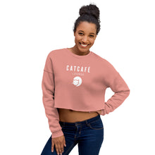 Load image into Gallery viewer, CatCafe Lounge Crop Sweatshirt