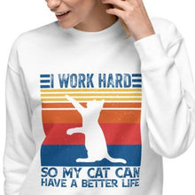Load image into Gallery viewer, Work For Cats Unisex Fleece Pullover Sweatshirt