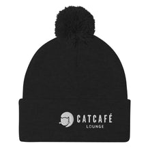 Load image into Gallery viewer, CatCafe Lounge Pom-Pom Beanie