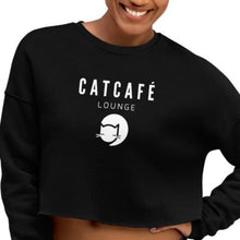 Load image into Gallery viewer, CatCafe Lounge Crop Sweatshirt