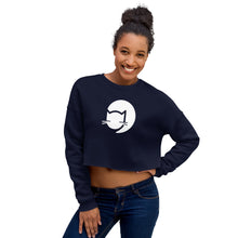 Load image into Gallery viewer, CatCafe Lounge Icon Crop Sweatshirt