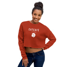 Load image into Gallery viewer, CatCafe Lounge Crop Sweatshirt