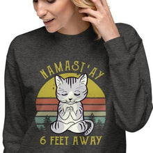 Load image into Gallery viewer, Namast'ay Away Unisex Fleece Pullover Sweatshirt