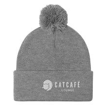 Load image into Gallery viewer, CatCafe Lounge Pom-Pom Beanie