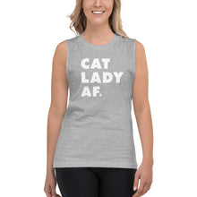 Load image into Gallery viewer, Cat Lady AF Unisex Tank Top