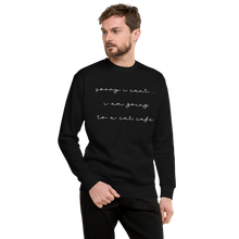 Load image into Gallery viewer, Cat Cafe Unisex Fleece Sweatshirt Pullover