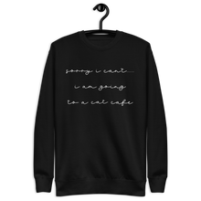 Load image into Gallery viewer, Cat Cafe Unisex Fleece Sweatshirt Pullover