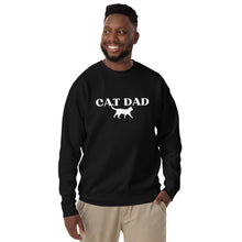 Load image into Gallery viewer, Cat Dad Unisex Fleece Sweatshirt