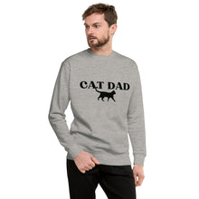 Load image into Gallery viewer, Cat Dad Unisex Fleece Sweatshirt
