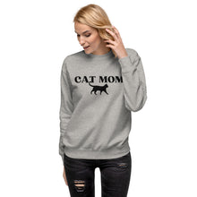 Load image into Gallery viewer, Cat Mom Unisex Fleece Sweatshirt