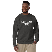 Load image into Gallery viewer, Cat Dad Unisex Fleece Sweatshirt