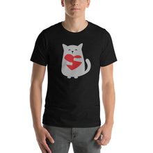 Load image into Gallery viewer, Cat Hug Short-Sleeve Unisex T-Shirt