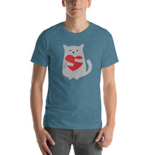 Load image into Gallery viewer, Cat Hug Short-Sleeve Unisex T-Shirt