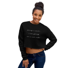 Load image into Gallery viewer, Cat Cafe Crop Sweatshirt