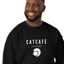 Load image into Gallery viewer, CatCafe Lounge Unisex Fleece Pullover Sweatshirt
