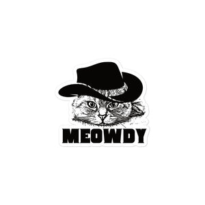 Meowdy sticker