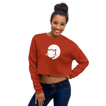Load image into Gallery viewer, CatCafe Lounge Icon Crop Sweatshirt
