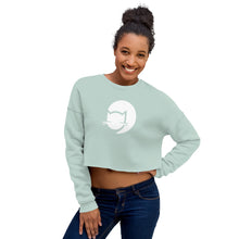 Load image into Gallery viewer, CatCafe Lounge Icon Crop Sweatshirt
