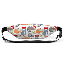Load image into Gallery viewer, Christmas Cat Fanny Pack
