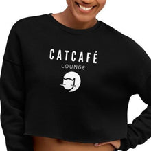 Load image into Gallery viewer, CatCafe Lounge Crop Sweatshirt
