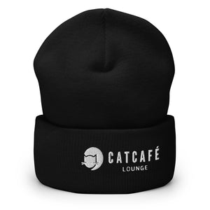 CatCafe Lounge Cuffed Beanie