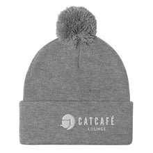 Load image into Gallery viewer, CatCafe Lounge Pom-Pom Beanie
