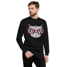 Load image into Gallery viewer, Cool Cat Love Unisex Fleece Pullover Sweatshirt
