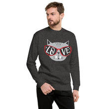 Load image into Gallery viewer, Cool Cat Love Unisex Fleece Pullover Sweatshirt
