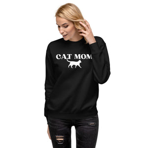 Cat Mom Unisex Fleece Sweatshirt
