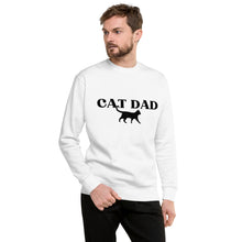 Load image into Gallery viewer, Cat Dad Unisex Fleece Sweatshirt
