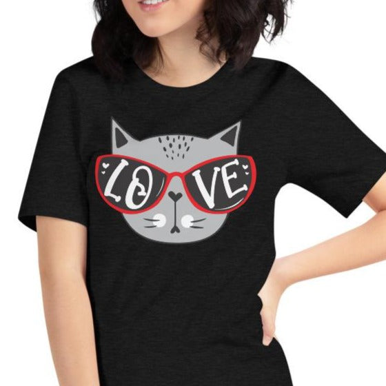 Cool Cat Love Short-Sleeve Unisex T-Shirt