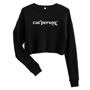 Cat Person California Crop Sweatshirt