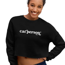 Load image into Gallery viewer, Cat Person California Crop Sweatshirt
